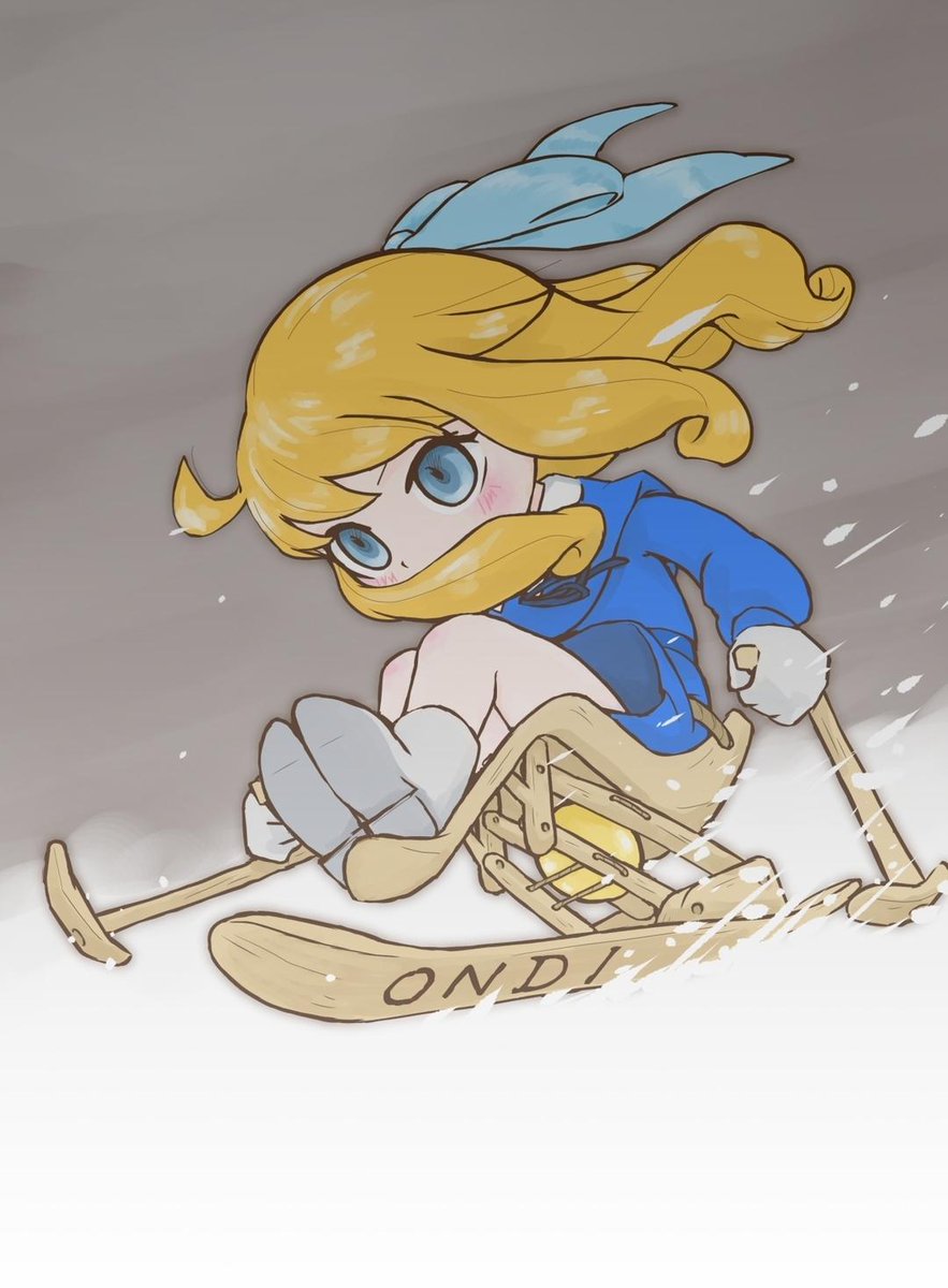 「4年前に描いたクララを一部修正して、より攻撃的に。
アルムの雪質に合ったチーズダ」|しるくれのイラスト