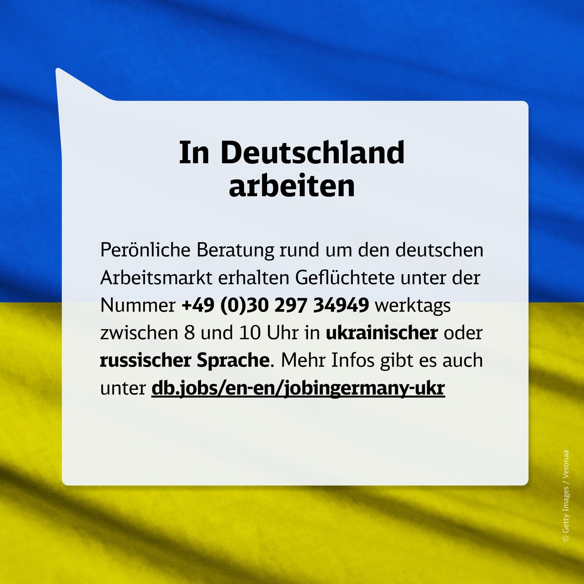 DB_Presse's tweet photo. Wir wollen Geflüchteten aus der #Ukraine eine berufliche Perspektive bieten - kurzfristig und auch auf längere Zeit. Deshalb hat die #DB jetzt ein Beratungs- und Jobprogramm u.a. mit Sprach- und Orientierungskursen gestartet. Mehr: https://t.co/RqpBQWcrNJ #WeStandWithUkraine https://t.co/KHLAqfpZEe