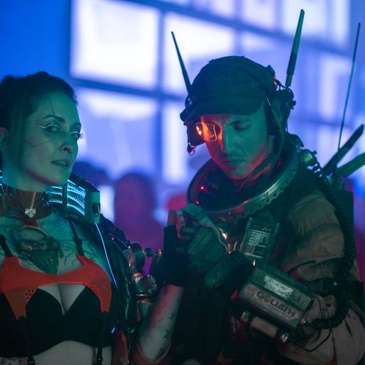 Good morning! ⚡️🦾
[Midnight Watcher] on @NFTLAlive 
Dope event! Pure cyberpunk💜
Photo by <a href="/StillSquill/">still.squill</a>