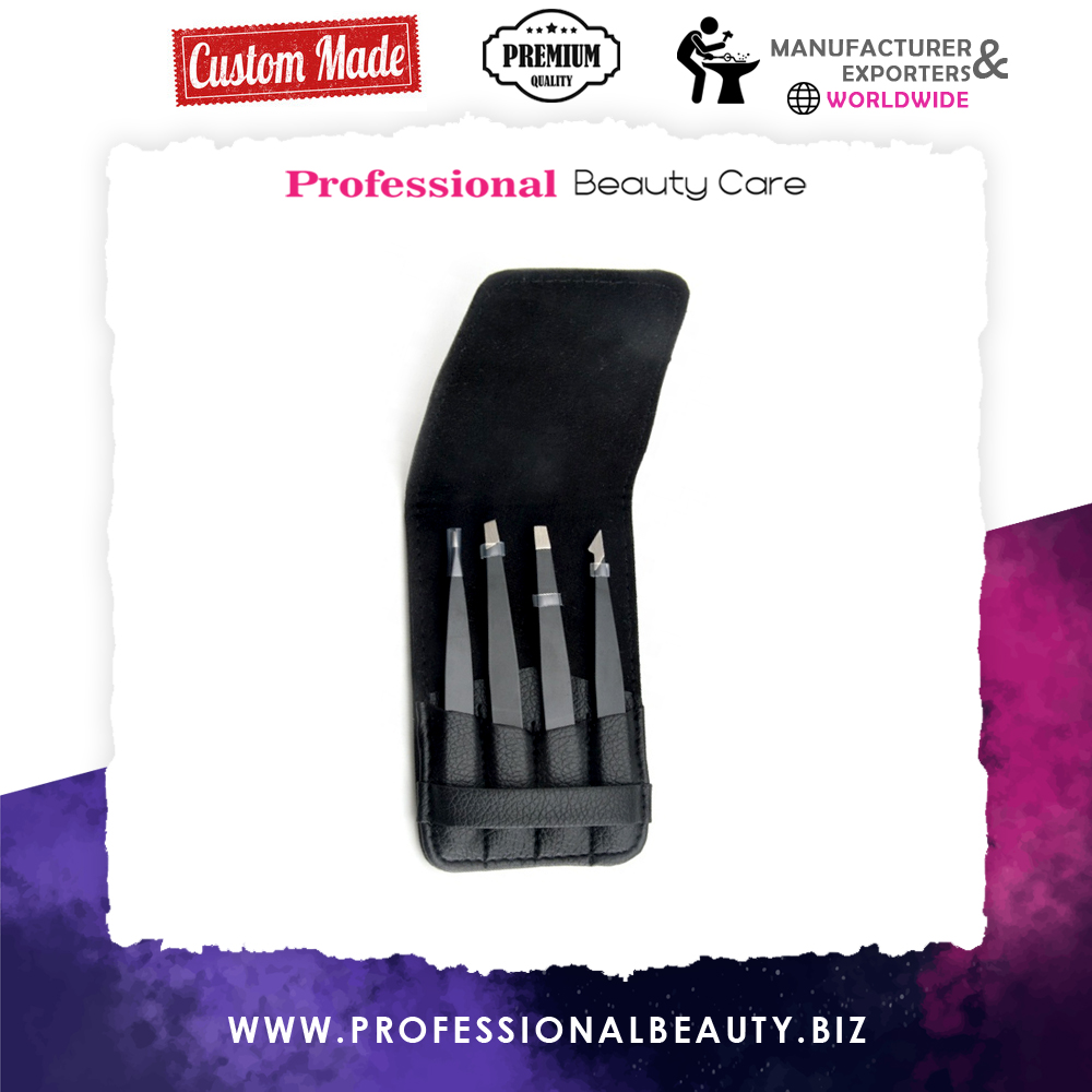 Professional Black Eyebrow Tweezers Hair Beauty Slanted Flat Pointed Set #browspecialist #browshape #browsmatter #beautycommunity #professionalbeauty #eyebrowshaping #classiclashes #browstyle #hairstrokebrows #eyebrowmakeup #browkit #lashestools