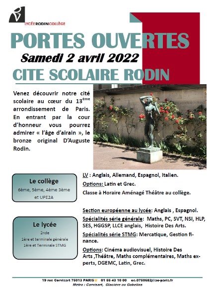 Lycée-Collège RODIN PARIS tweet media