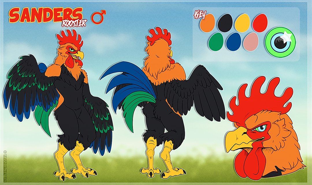 SandersChiggen's tweet photo. 📌 Hi there, I'm Sanders McColonel, a rooster who'll peck your eye out if you make a KFC joke.

No, I'm not Foghorn leghorn, either.

Fursuit maker: @/MadeByMercury
Reference art by: @/DamnTazzle https://t.co/rcHh1R639Q