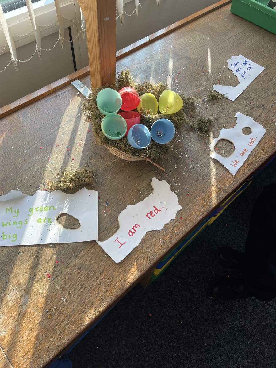 primary_wirral's tweet photo. Look what has happened overnight in F2 β¦.. the dragonβs eggs have hatched ! Looking forward to hearing some great talk and to read some excellent writing #hookforlearning https://t.co/wsvJt7GING