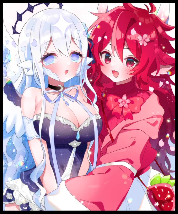ドラゴンのVtuberちゃん達🐉大好き😭💖
@plushcharm 🤍#aurorart
@ichiigoma 🍓#hanakoillust
#Commission #Skeb 