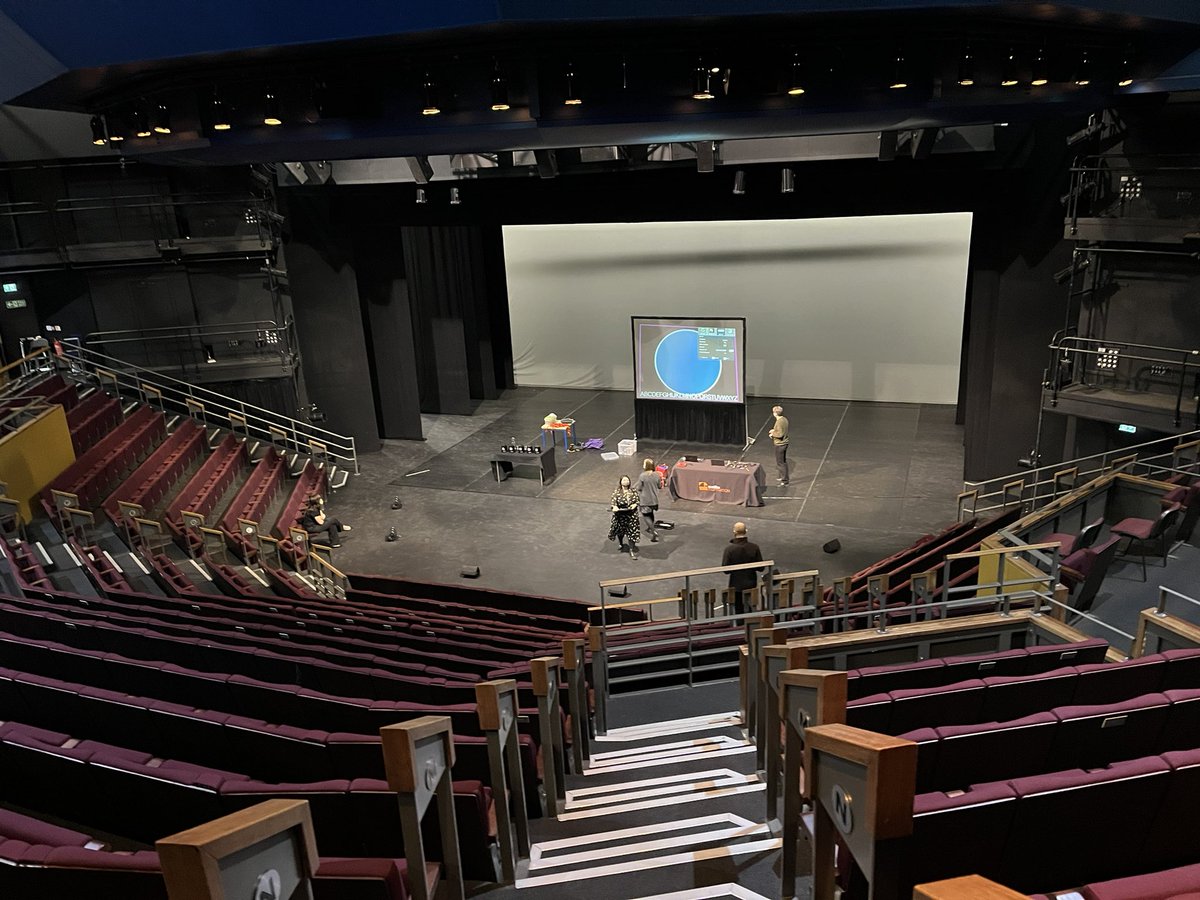 Excited to be back in Leeds with <a href="/MathsInspiratn/">Maths Inspiration</a> at the Leeds Playhouse for some real-life in-person talks. Talks from <a href="/StatsJen/">Prof. Jennifer Visser-Rogers</a>, <a href="/ColinTheMathmo/">Colin Wright (@ColinTheMathmo@mathstodon.xyz)</a>, <a href="/robeastaway/">Rob Eastaway</a> and <a href="/Aoife_Hunt/">Aoife Hunt</a>.