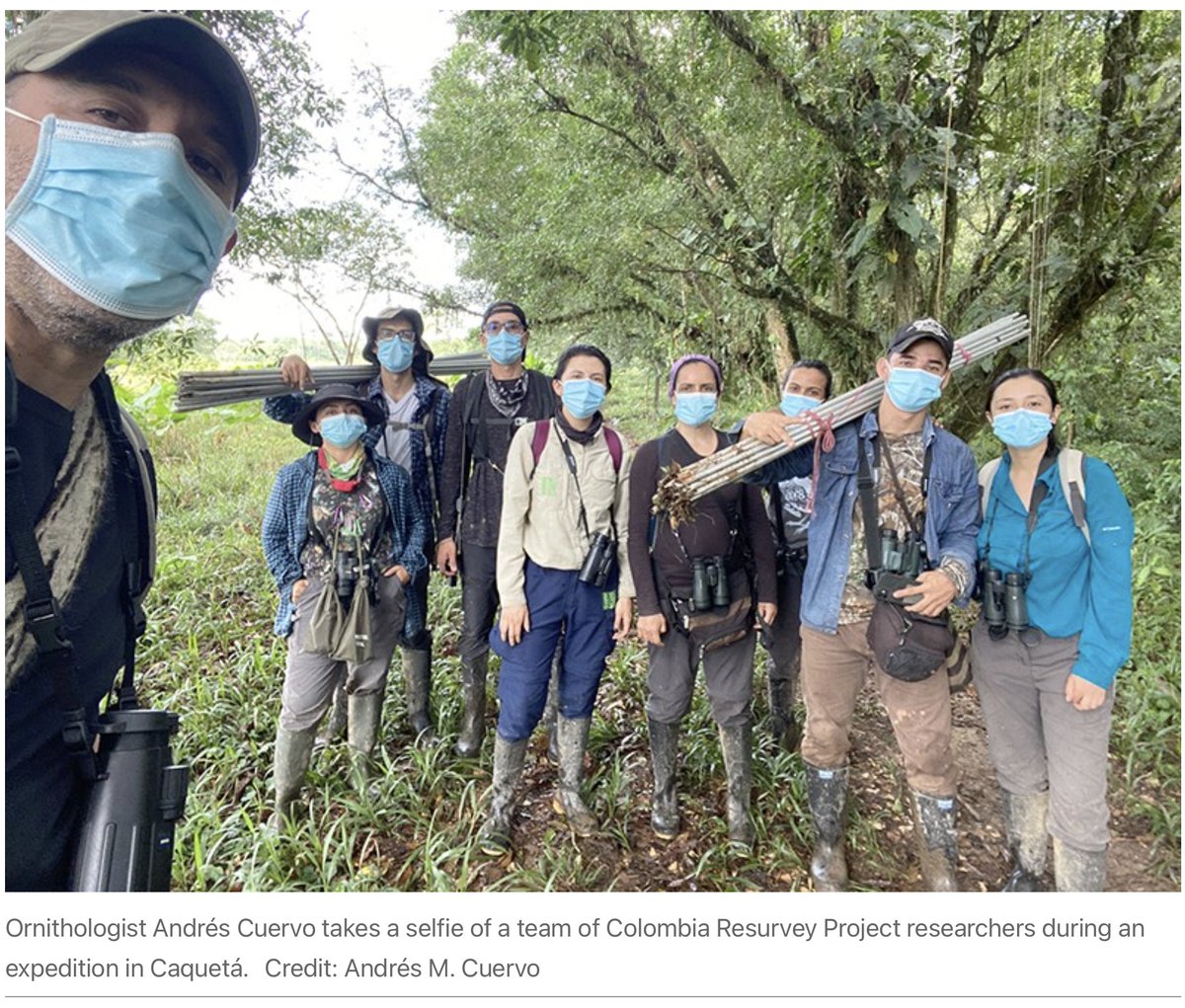 ThisisMyEarth's tweet photo. A re-run of a 100-year-old🇺🇸US-led bird survey will inform future conservation efforts — but be helmed by local researchers.

https://t.co/l6BT7aQo59

Landmark🇨🇴bird study repeated to right colonial-era wrongs

🙏Thanks for your task @LukeStTaylor
#TogetherThroughTiME
[1/10]🔰 https://t.co/pKPDRW3oB8