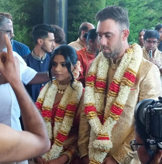 MatchRightGo's tweet photo. Australian cricketer, Glenn Maxwell tied the knot with the love of his life, Vini Raman.
Congratulations to the couple 💕♥️✨

#glennmaxwell #maxwell #maxwellvini #viniraman #cricket #matrigo #wedding #matrimony #matchrightgo https://t.co/ilKaRzEPyH