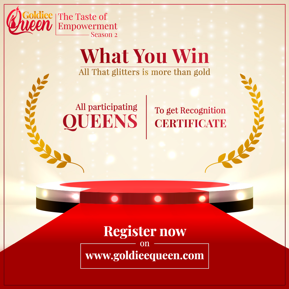 GoldieeGroup's tweet photo. At Goldiee Queen 👑 everyone is a winner 🏆
Here's a sneak peek to the glory and prizes that await for you
Register now on https://t.co/SJfUBKT5ol
#IAmAGoldieeQueen #GoldieeQueen #RegisterNow #Contest #Contestalert #registered #registertoday #registerandwin #freeregistration https://t.co/A7GeQpsN8z