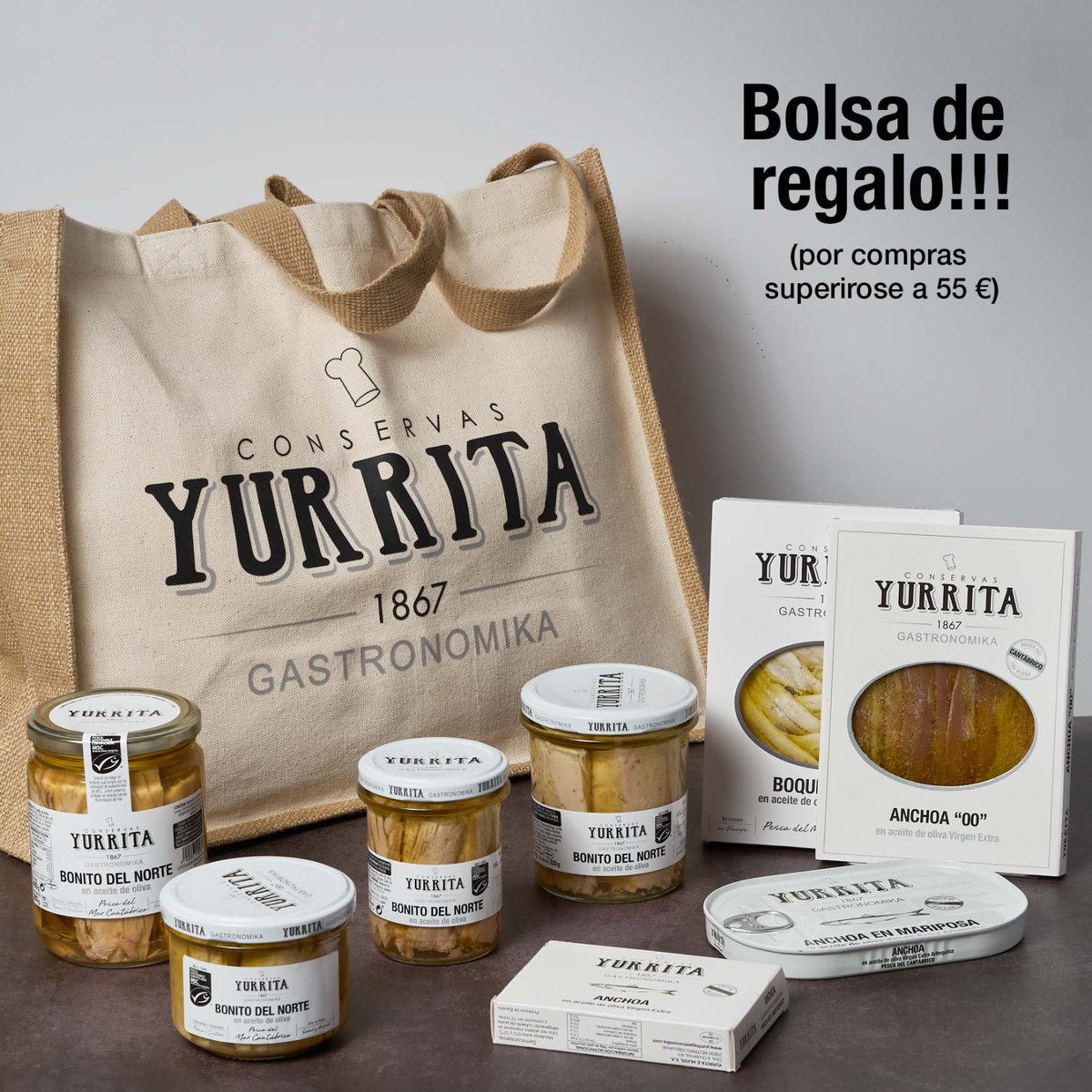 ➡Haz tu compra en tiendayurrita.com...Y llévate ésta bolsa🤩 exclusiva, 👌ideal para usarla en todas tus compras! Consíguelo por compras superiores a 55,00€ y hazte con la tuya...‼Corre antes de que se agoten 🏃‼ *Promoción válida hasta el 31/03/2022...