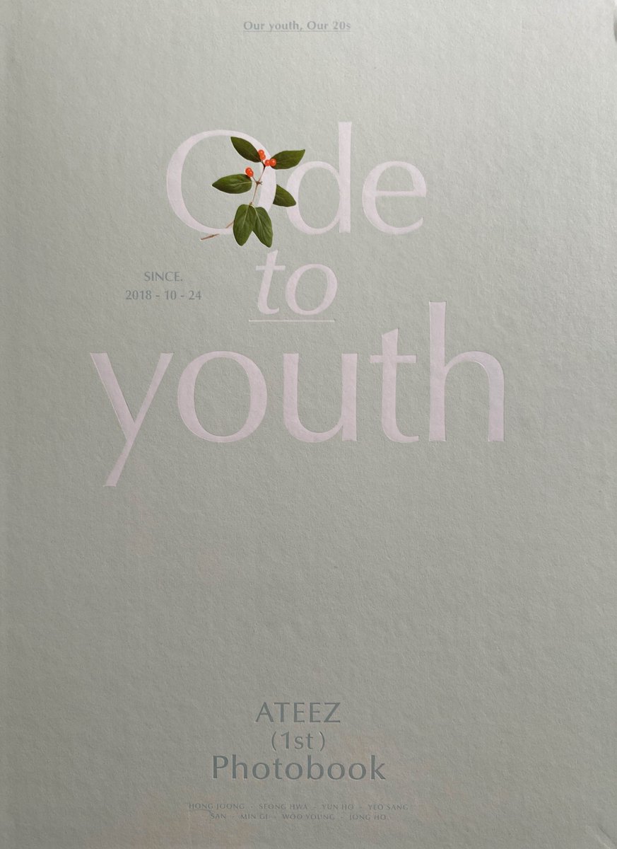 ☆ ATEEZ 1st Photobook: Ode to youth ☆ @ATEEZofficial #에이티즈