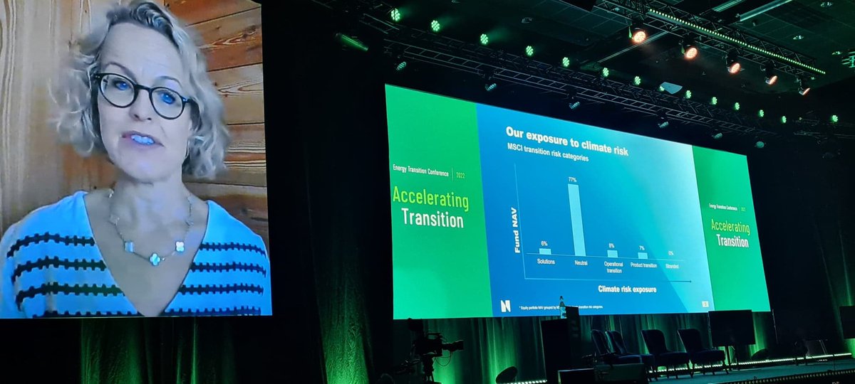 NTNU_ET's tweet photo. "We are setting clear expectations, that are in line with the Paris Agreement: And we can see that companies are taking action," says Carine Smith Ihenacho, NBIM
#energytransition #ETC2022 #AcceleratingTransition https://t.co/L0uQVAL4Y7