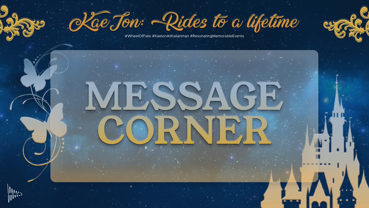 ToALifetime's tweet photo. ⠀ 

      ︶꒷꒦꒷︶   ✦   ꒦꒷꒷꒦   ✦   ︶꒷꒦꒷︶ 

      KAEION : RIDES TO A LIFETIME 
          ⸼࣪⸳ 𓂃 MESSAGE CORNER。

⠀                  #WheelOfFate
               #KaelonAtKailanman
       #ResonatingMemorableEvents

⠀ https://t.co/ffZbrQCcTK