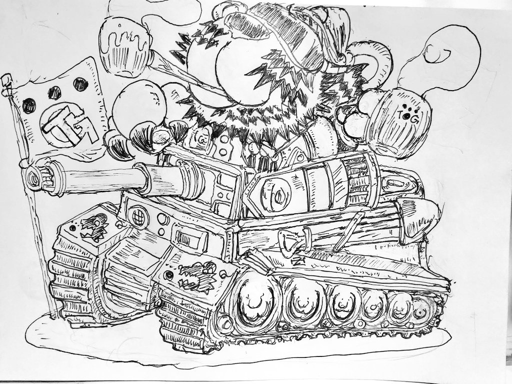 #絵描きさんと繫がりたい 
#楽書工房
イラスト普及活動中😝✌️✌️
タイガー戦車🐯🐯🐯🐯🐯 