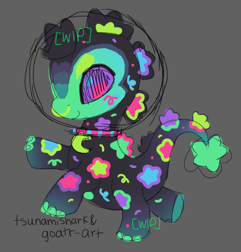 goatr_art's tweet image. workin&apos; on some fun dino designs 🦕 here is a sneak peek of one &amp;gt;:3c