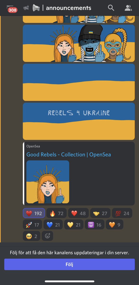 womanagentweb3's tweet photo. There are many ways to help Ukraine and the people and animals there. Though it is much more to do. This morning I bought an amazing NFT from @RebelSocietyNFT and their special edition helping Ukraine🌟🥰
#WomenInNFTs #Ukraine #NFTs #helptohelp https://t.co/4nA25pzpKs