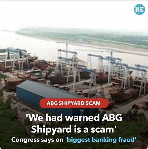 jamilhussan_a's tweet photo. #ABGShipyardScam, now credited with India’s biggest bank fraud, created a web of transactions to cheat a consortium of 28 banks of Rs 22,842 crores between 2012 and 2017, in a case which has come to light only now.
The banks include State Bank of India (SBI), IDBI and ICICI. https://t.co/EorCoH5SSH