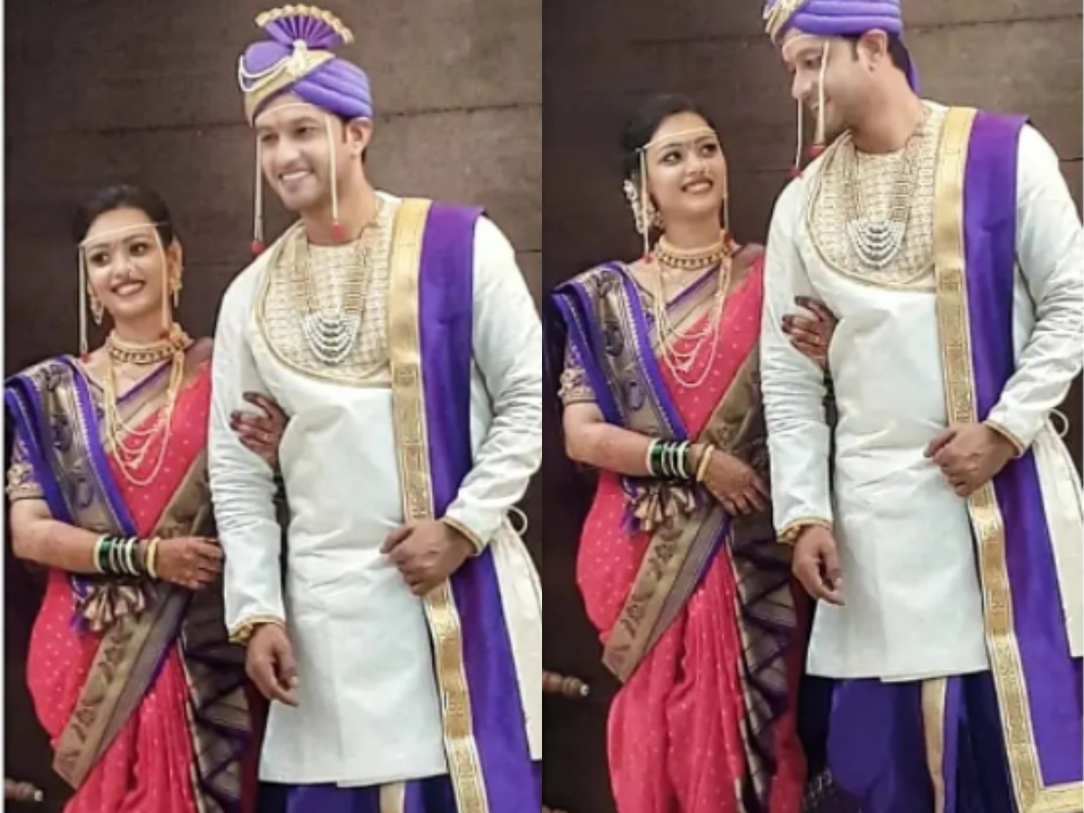 ETimesTV's tweet photo. Sukh Mhanje Nakki Kay Asta actor Sanjay Patil gets hitched to Aboli Gokhale; see pics
#SukhMhanjeNakkiKayAsta #SanjayPatil #Marathi #Actor #JaydeepGauri
https://t.co/74n2eAisTM https://t.co/OASlS2ppnx