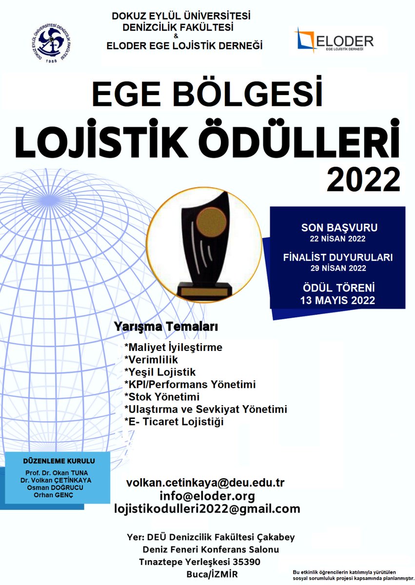 eloderinfo's tweet photo. Lojistik Ödülleri 2022 https://t.co/tjQqh5rfL2