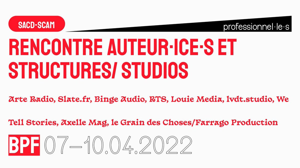 ARTE_Radio's tweet photo. 📌 Vous avez un projet de podcast ? 
Venez le pitcher le jeudi 7 avril au #BrusselsPodcastFestival devant Silvain Gire et la fine fleur de l’univers podcastique. Vous avez jusqu’au 1er avril pour envoyer votre dossier et vous inscrire. ⏳

👉 Infos : https://t.co/nNNX56yhpM https://t.co/29visHv4Qj