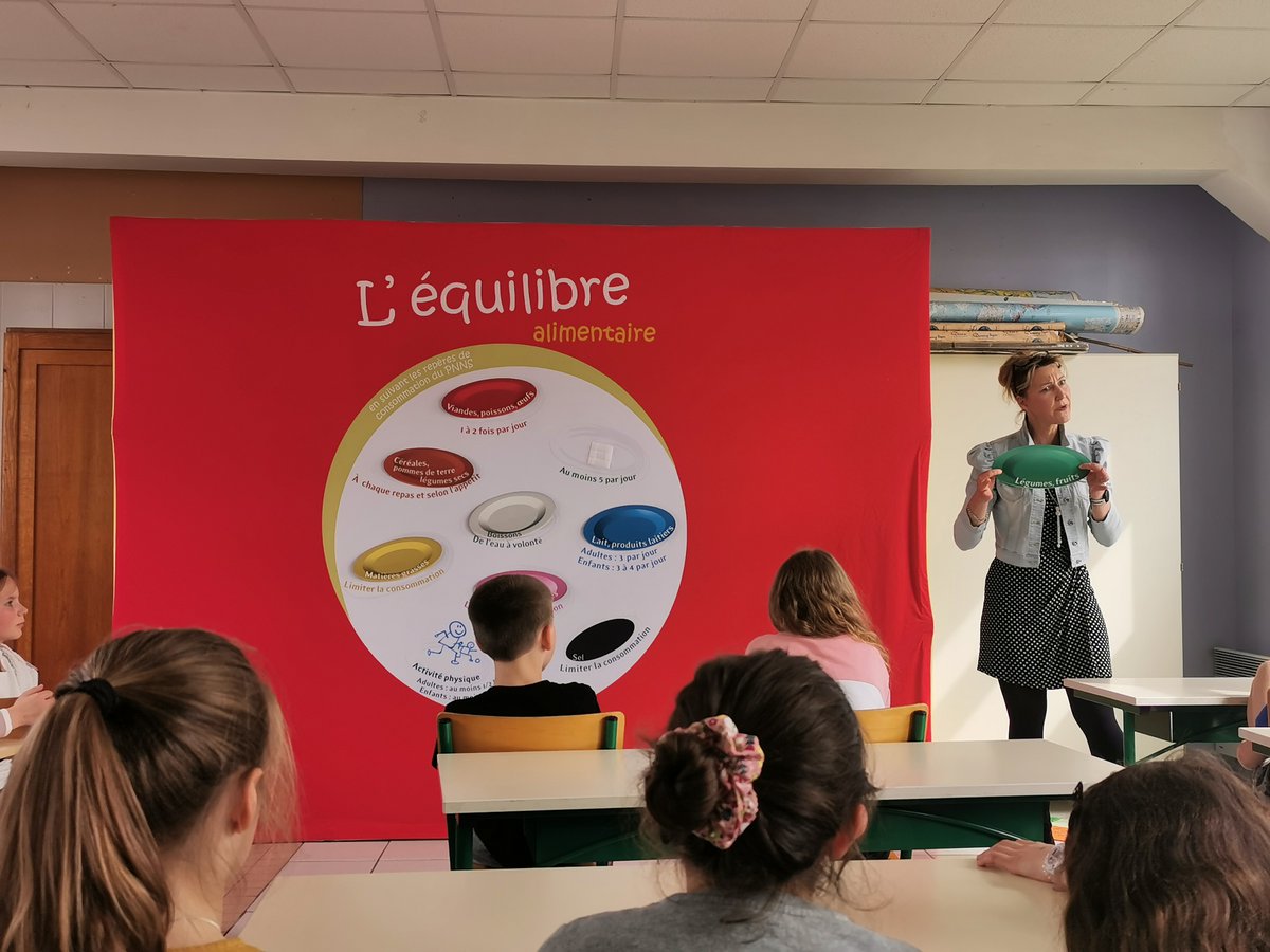 Interbev_Norm's tweet photo. Dans le cadre de l'exposition "Je mange donc je suis" en Normandie, @Interbev_Norm met en place 20 animations #APEV au sein de 12 écoles sur l’agglomération de #Coutances. Ces animations permettent aux élèves de comprendre l’importance de l’#élevage et l’#alimentation équilibrée. https://t.co/VCeBKU6G25