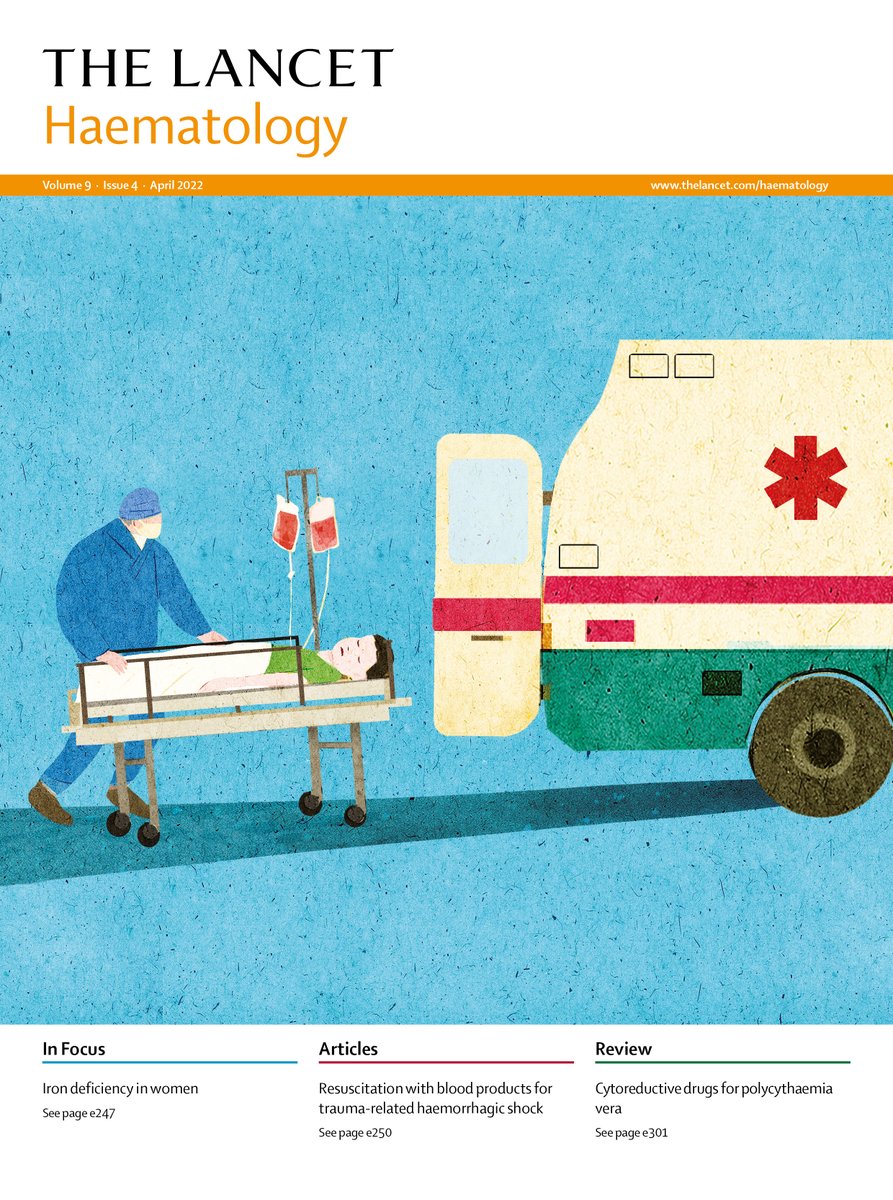 TheLancetHaem's tweet photo. Our April issue is live! https://t.co/EyrqUdHpyd
Featuring #Haematology in times of planetary instability and #ClimateEmergency, #RePHILL prehospital blood #transfusion, ALL #leusm, outcomes in follicular lymphoma #lymsm, and more! https://t.co/xzVRsMCBsJ
