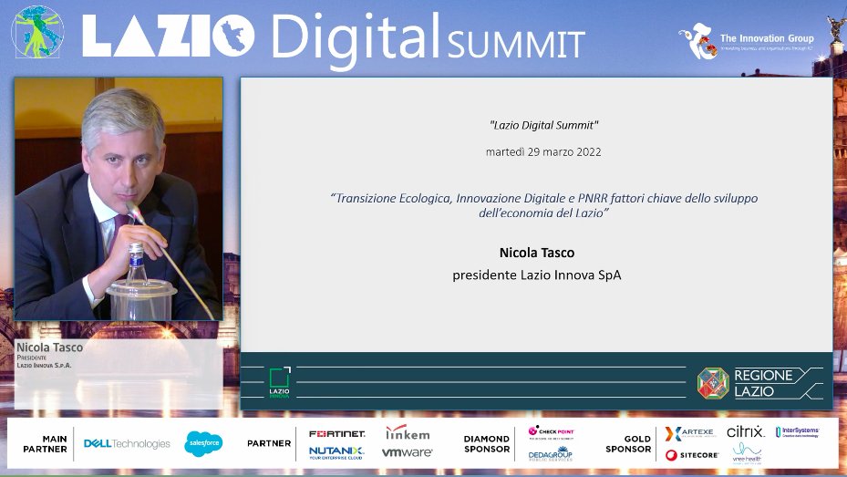 TIG - The Innovation Group (@tig_italia) on Twitter photo Lazio Innova ha una propria coscienza digitale ed ecologica: cittadini e imprese devono contare su una macchina amministrativa che metta in pratica la #TransizioneEcologica e #InnovazioneDigitale nelle sue attività di servizio
<a href="/NicolaTasco/">Nicola Tasco</a> Presidente <a href="/LazioInnova/">LazioInnova</a>
#LazioDigitale Lazio Innova ha una propria coscienza digitale ed ecologica: cittadini e imprese devono contare su una macchina amministrativa che metta in pratica la #TransizioneEcologica e #InnovazioneDigitale nelle sue attività di servizio
<a href="/NicolaTasco/">Nicola Tasco</a> Presidente <a href="/LazioInnova/">LazioInnova</a>
#LazioDigitale