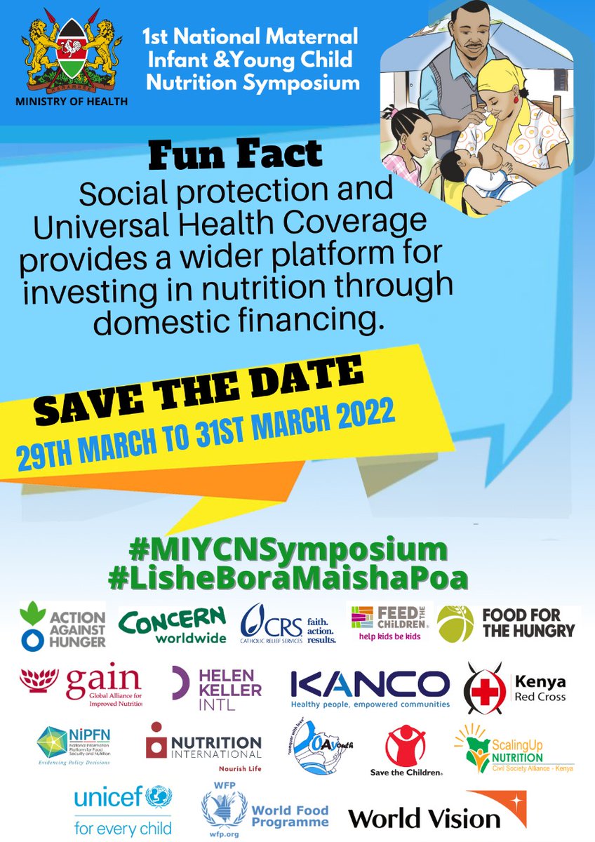 FotansKenya's tweet photo. #MIYCNSymposium ongoing.
Lishe bora afya bora. Investing in childhood nutrition is a smart financial decision for all stakeholders and has high returns. @MOH_Kenya @Oayouthkenya @gaithumakimumu @UNICEFKenya ,@GAINAlliance_KE @ACFinKenya @SimwaMurundo
Interesting facts below. https://t.co/1skzD9eK1b
