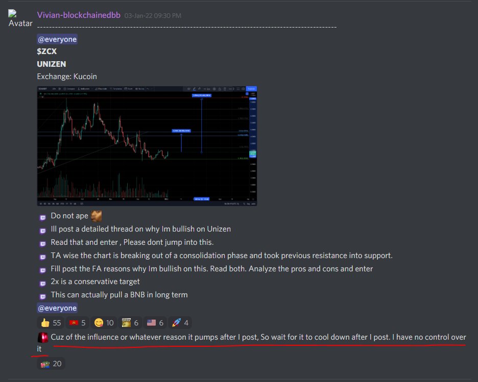 CjbCrypto's tweet photo. @Quinnvestments @blockchainedbb That being said she her self posts about her calls pumping after she posts them. 🤷‍♂️ https://t.co/pavDxEzskt