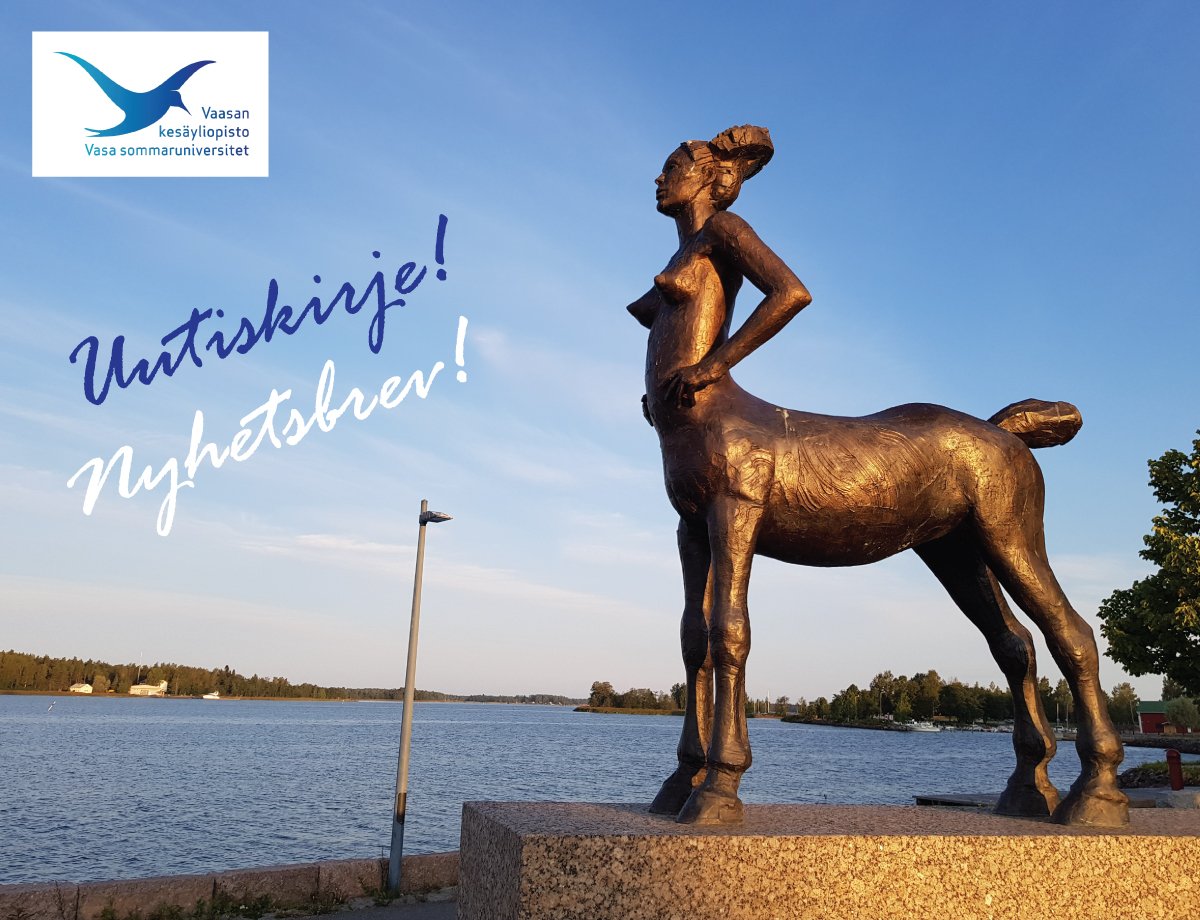 Huhtikuun uutiskirje on ilmestynyt! tinyurl.com/3x4r284b
Kurssiohjelmassamme on nyt paljon uutuuksia ja vuoden 2022 tarjonta täydentyy vielä!
-----
Läs april nyhetsbrev! tinyurl.com/3x4r284b
Vårt kursprogram bjuder nu på många nyheter och utbudet för år 2022 växer ännu!