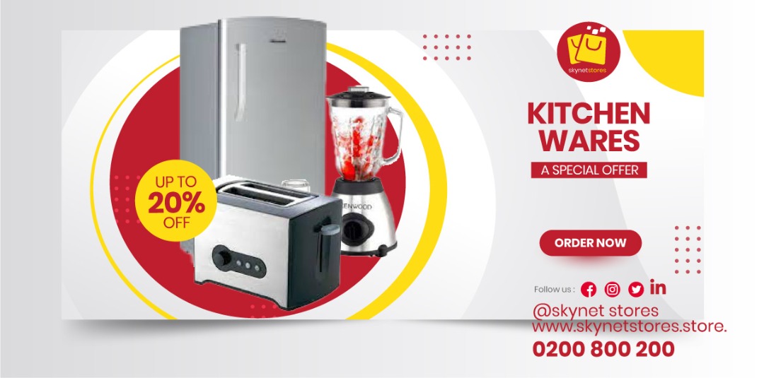 SkynetStores's tweet photo. There are so many reasons to love Skynet Stores. 😍 We give you great discounts on all kitchen ware items you buy from our App. Download the app today from Google play store and Apple store. https://t.co/8LLBYU4pVb https://t.co/nraUbazuCl