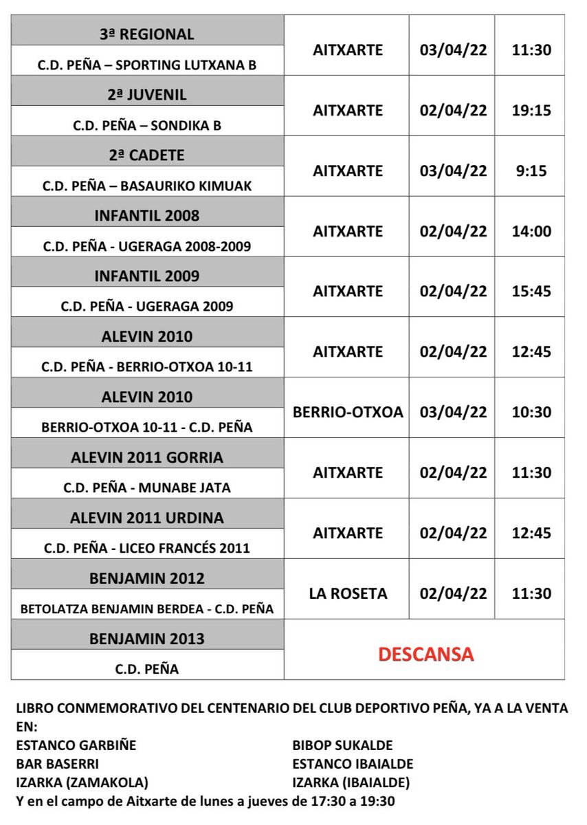 Club Deportivo Peña tweet media