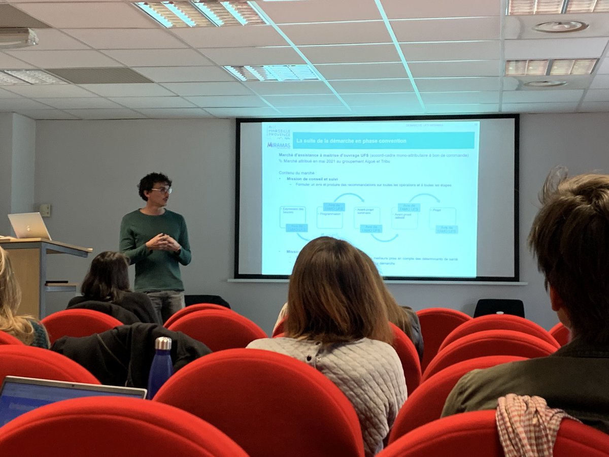 Gaelle_cres's tweet photo. 2ème journée du cycle de formation #UFS Urbanisme Favorable à la Santé organisé par le service #CohesionSociale @AMPMetropole pour les acteurs locaux investis dans des projets d’urbanisme et soutenu par @ARSPaca @mxmkyn #CapMed avec Olivier Michel, démarche UFS de @VilleMiramas https://t.co/M5GLnrdqNB