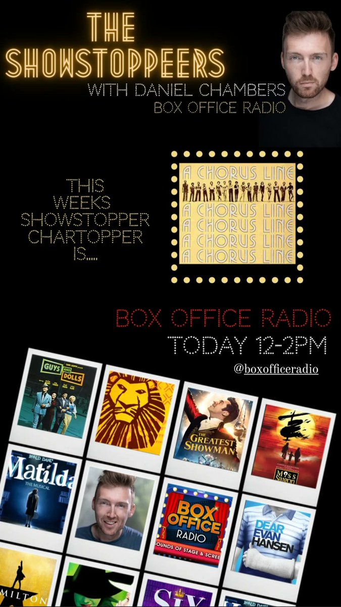 Join me today on <a href="/BoxOfficeRadio/">Box Office Radio</a> at 12pm with some of the biggest showstoppers from stage and screen!
Let's bring the theatre to YOU!