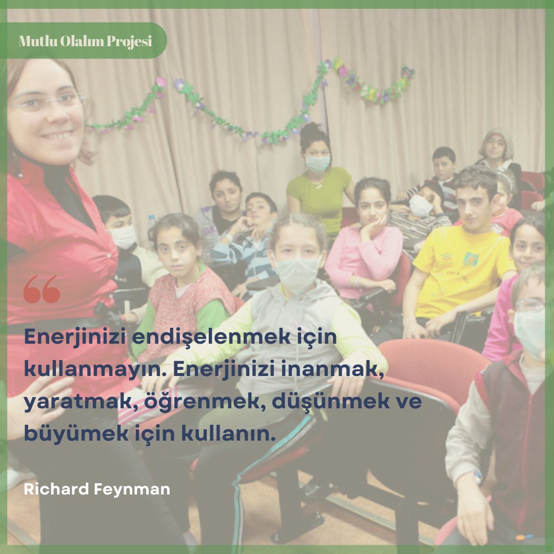 Enerjinizi inanmak, yaratmak, öğrenmek, düşünmek ve büyümek için kullanın. . . . . . . #haftaninsözü #pazartesı #sosyalsorumlulukprojesi