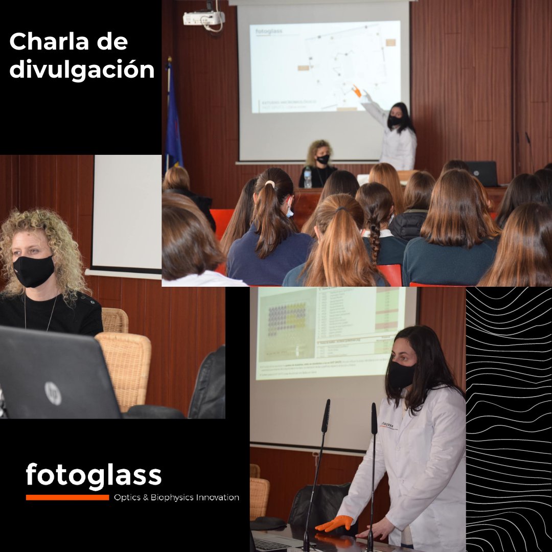 Fotoglass_SL's tweet photo. La semana pasada, @Fotoglass_SL dió una charla en el colegio @torre_penalabra para que conociesen una nueva disciplina: la BIO-ÓPTICA, Beatriz Menéndez López, Responsable de Radiometría y Paloma Rovira, Directora de Operaciones, han contado cómo utilizar la luz para resolver https://t.co/IYTLeGeWvJ