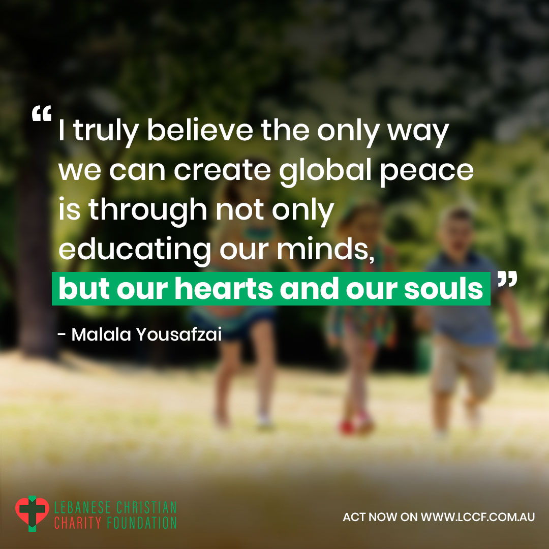 LCCFau's tweet photo. For peace to prevail, the world needs more acts of "goodness". Act now by contributing through our website 
https://t.co/QN6ucLhtpE

#LCCF
#LebaneseChristianCharityFoundation https://t.co/4QvHMQ1QNs