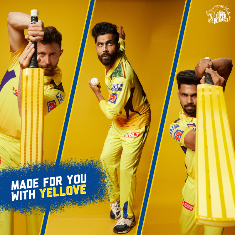 ChennaiIPL's tweet photo. Style + Smile ➡️ Your Yellove Attire! 

#WhistlePodu 🦁💛
