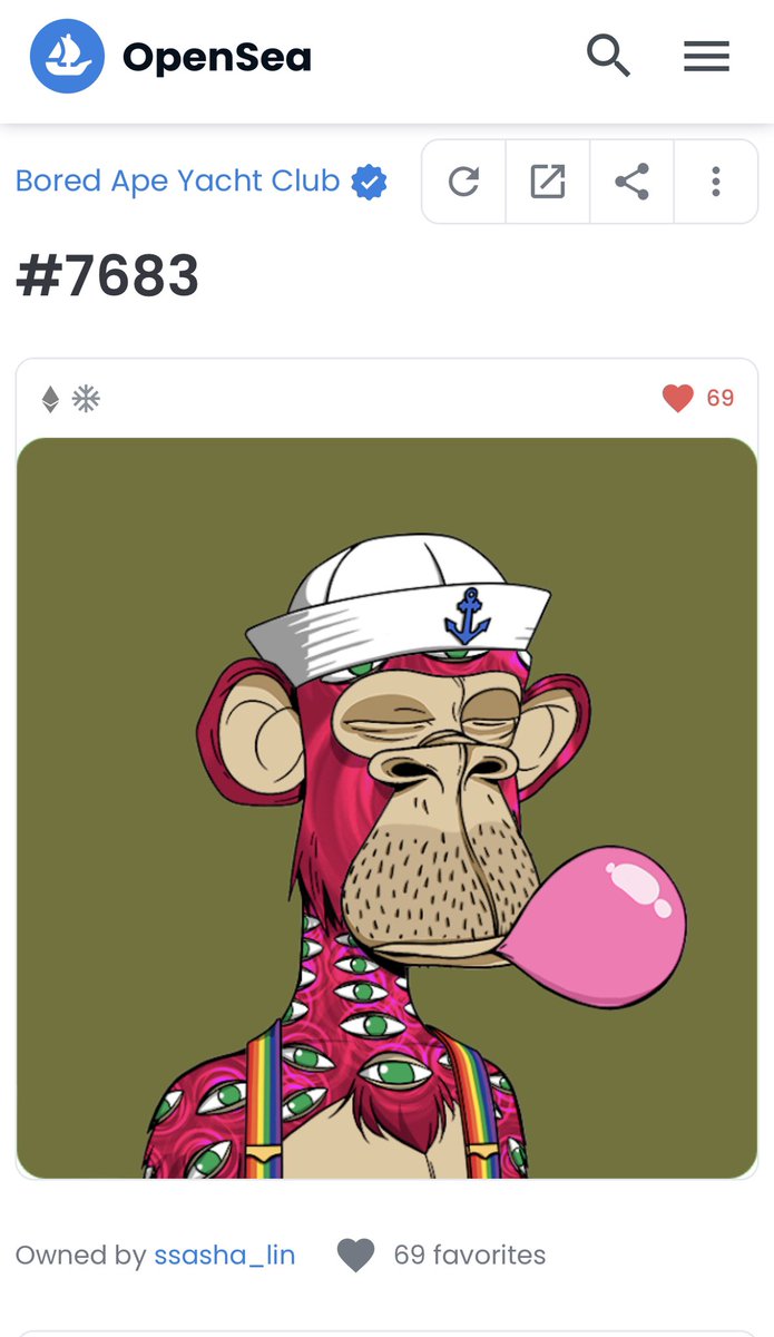 This ape just sold for .029 Weth 😱🤯