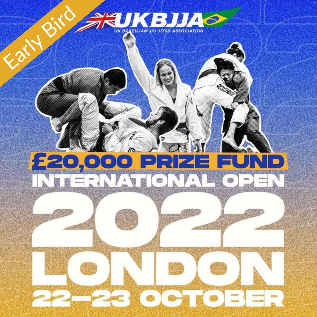 Register now to compete against the most elite BJJ athletes from across the globe. The International Open from the UKBJJA continues to attract the worlds top BJJ athletes as they compete to take home a share of the £20,000 prize fund.  

https://t.co/9ZhPpw5r1I https://t.co/twUzKCUSmb