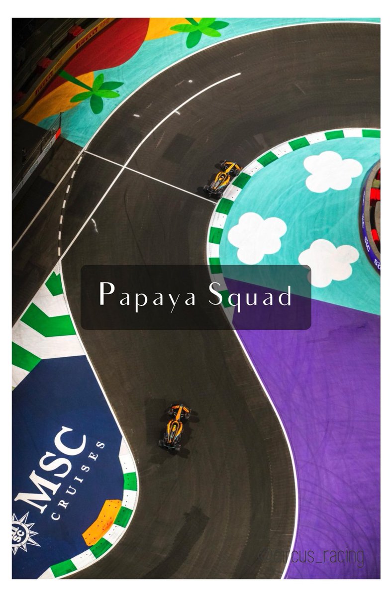 circus_racing's tweet photo. Sequence #PapayaSquad #FearlessForward #SaudiaArabianGP https://t.co/FjV3FUJ9bN