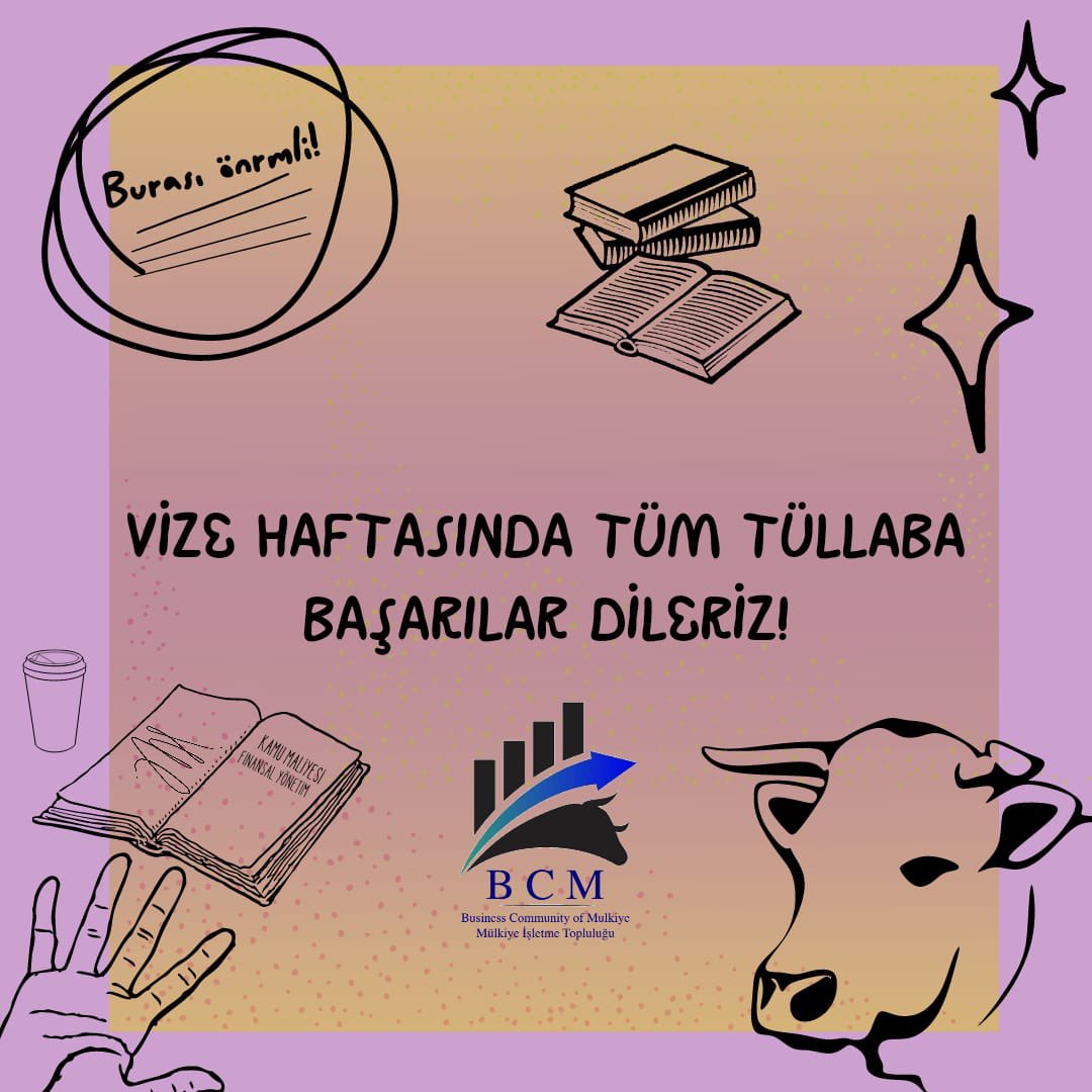 Vize haftasında tüm Tüllaba başarılar dileriz.