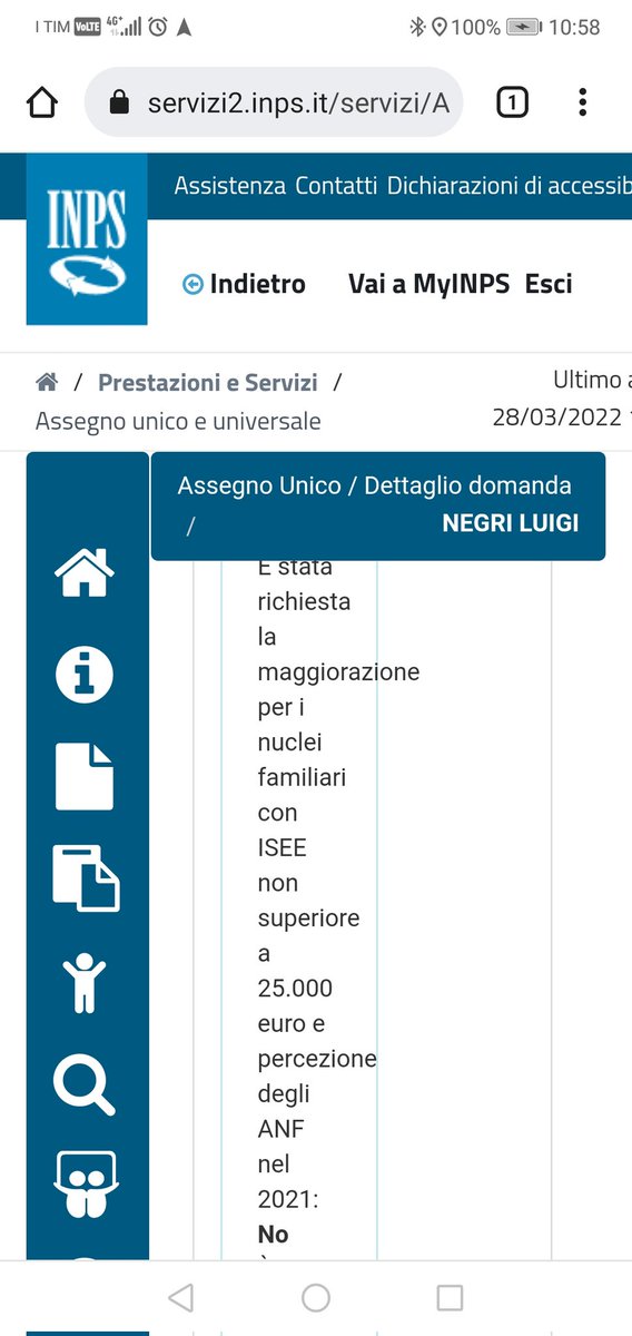 LuigiNegri9's tweet photo. @INPS_it Il dubbio che ho è alla voce è stata richiesta la maggiorazione per i nuclei familiari con ISEE non superiore a 25000 euro, io in fase di domanda ho inserito NO, non vorrei che non venga esaminato ISEE in fase di esecuzione.
Resto in attesa
Grazie https://t.co/u4akWvsPBd