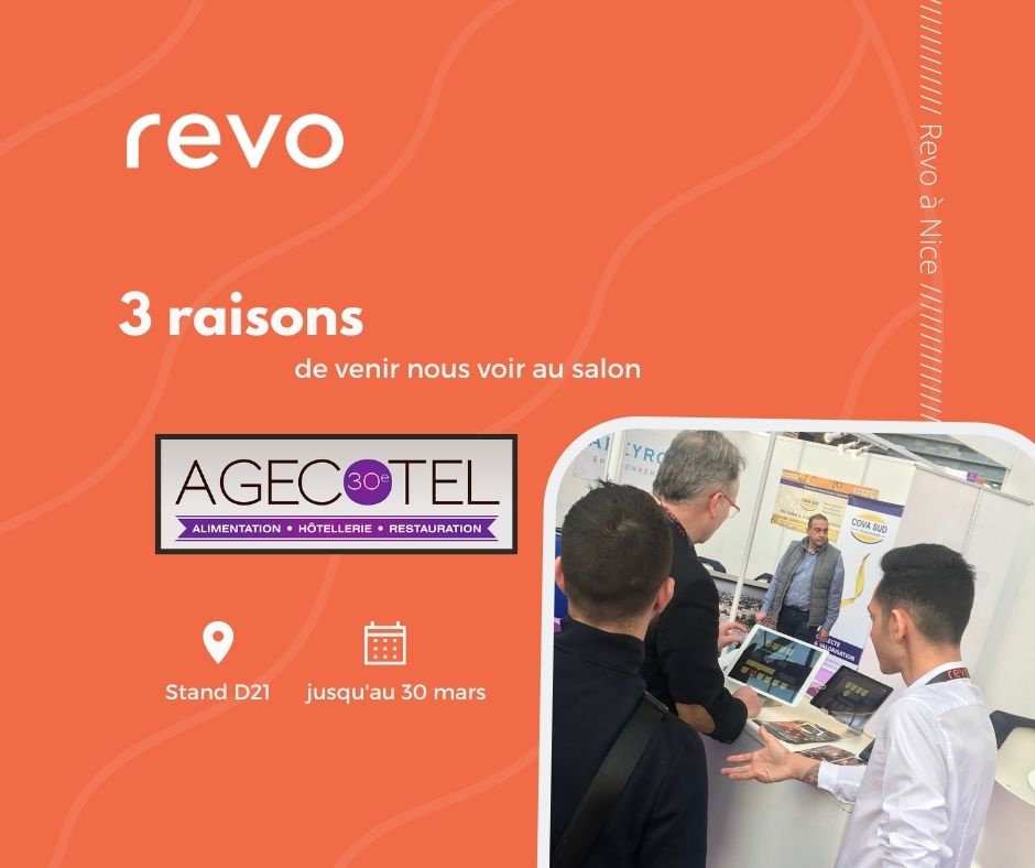 Revo_France's tweet photo. 1- Parce qu'il est l'heure de #digitaliser votre #restaurant. 📲
2- Parce qu'on est beaucoup plus qu'une #caisseconnectée. 😉
3- Parce qu'on a hâte de partager avec vous nos #solutionsdigitales pour faire décoller votre activité. 🚀
Rdv au @Agecotel organisé par @Nicexpo_06 
#chr https://t.co/yZTUA0nOkw