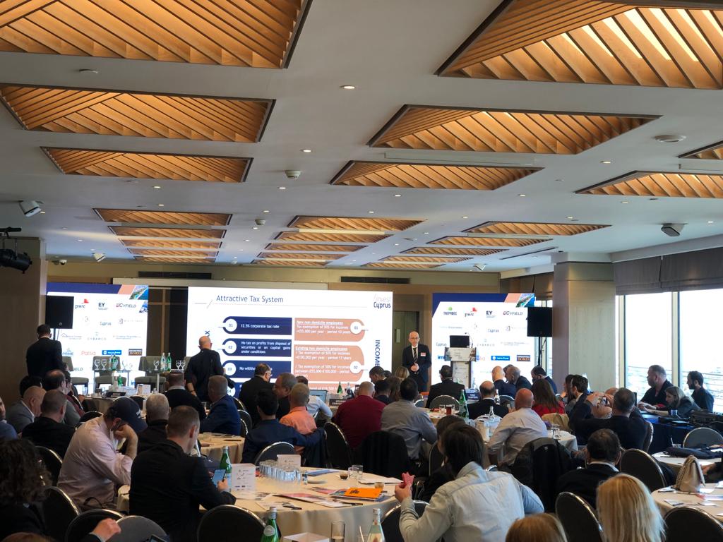 InvestCyprus's tweet photo. #IsraelRoadshow Γ. Μάτσης: Ιδανική βάση δραστηριοτήτων για εταιρείες από Ισραήλ η Κύπρος https://t.co/Jybc566Ruu