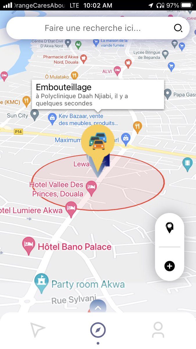 MapaneApp's tweet photo. Alerte embouteillages au niveau de la totale bessengue à la descente de vallée des princes 

#Mapane237 https://t.co/cVinJIOmBq