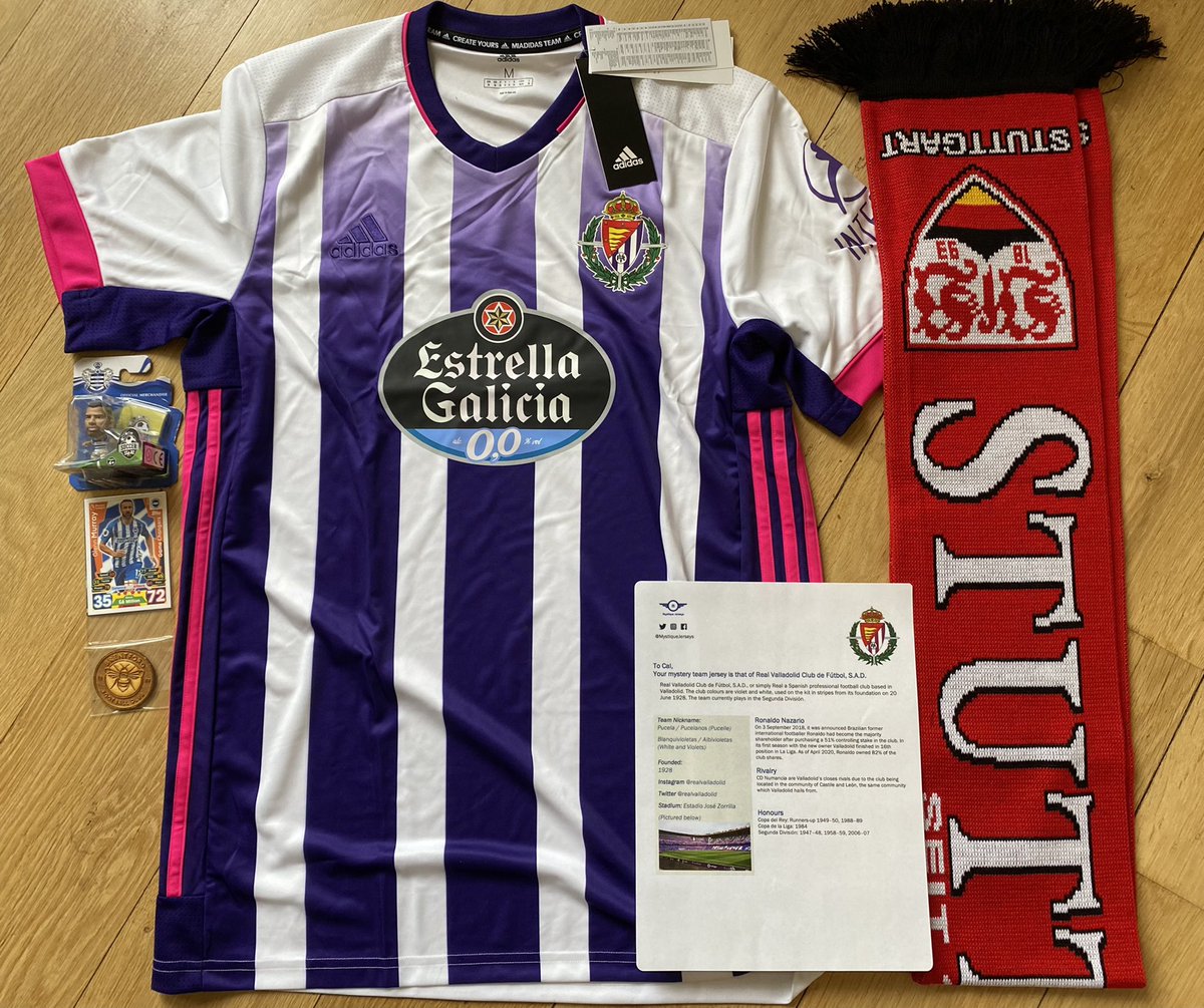 calloftus's tweet image. Just received my first @MystiqueJerseys package and I’m blown away by the quality of the shirt and added booty. Love the laminated card giving background on the club. Absolute bargain. Can’t wait for next months package!