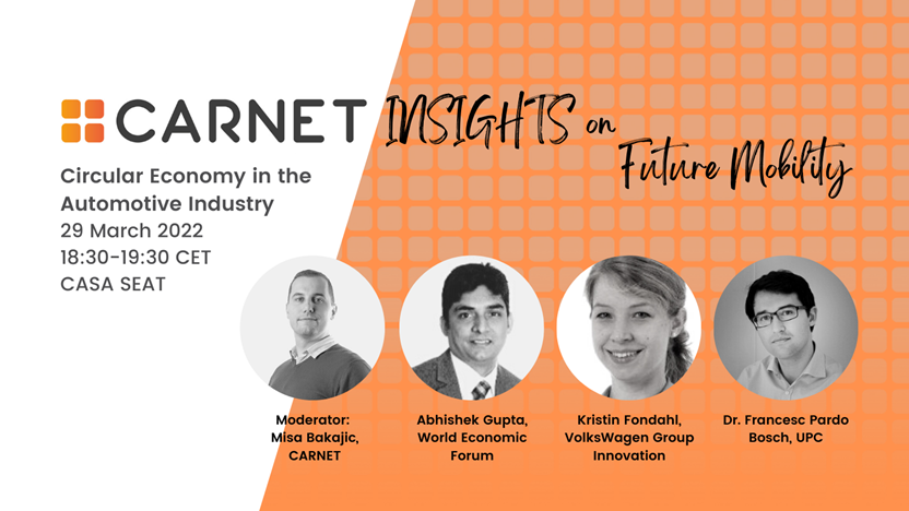 la_UPC's tweet photo. El paper de l'economia circular a la indústria de l'automoció, a debat

➡️CARNET Insights on Future Mobility
Avui, a les 18.30h a #CasaSEAT

✏️ https://t.co/FC979nFAxQ https://t.co/qvtPcgY9e6