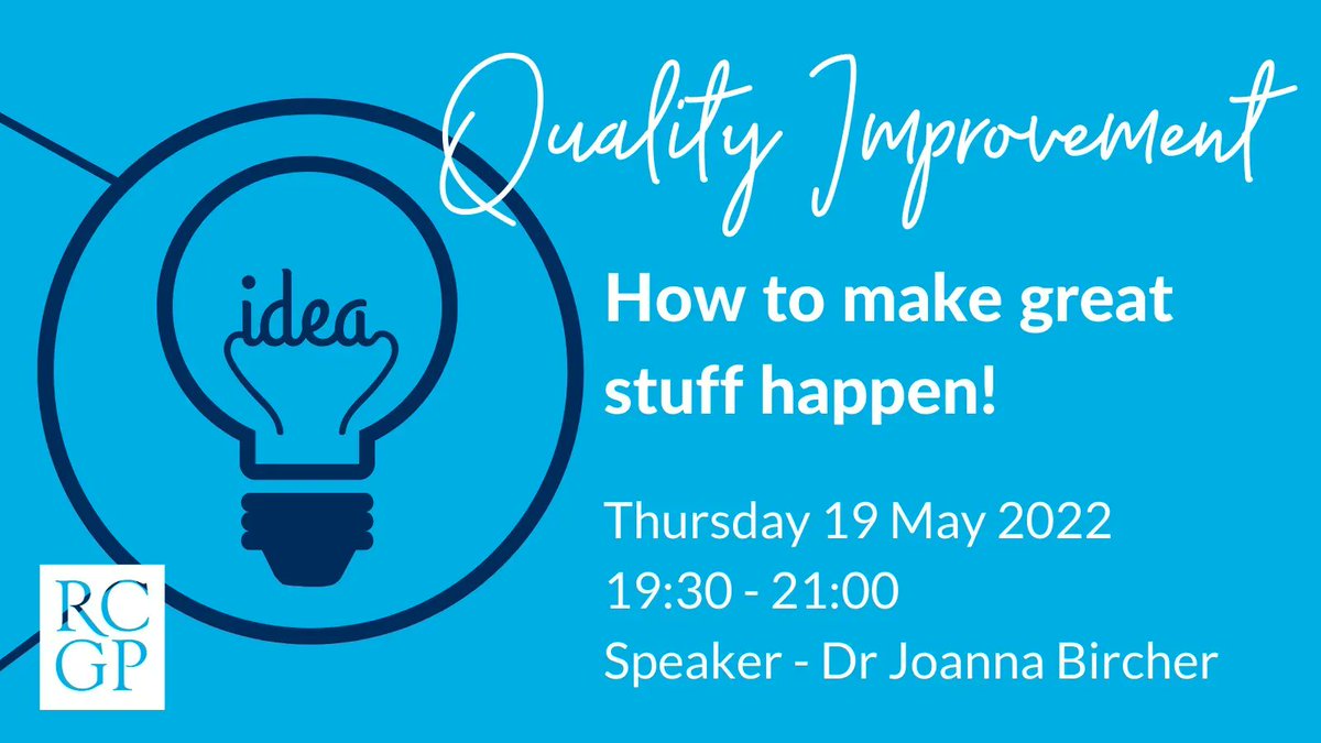 AiTs and First Five GPs are usually brimming with ideas on how to make things better. The challenge can be how to sell the idea and make it happen. Come to this session if you have ever had a great improvement idea but struggled to implement it 👉 buff.ly/3LV3gZy