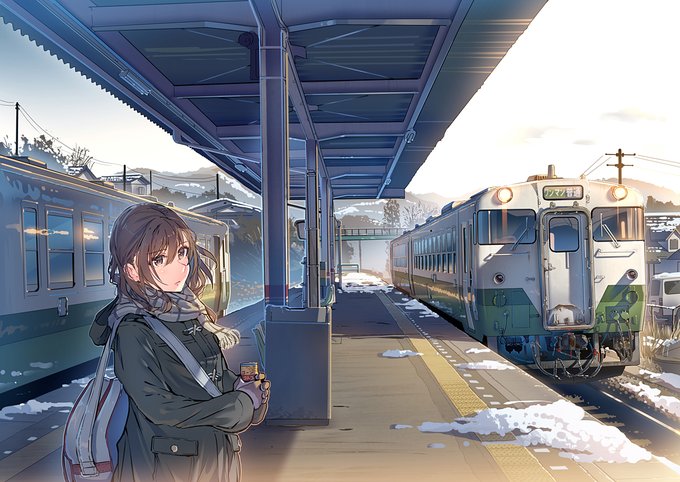 「何かを持っている 電車」のTwitter画像/イラスト(古い順)