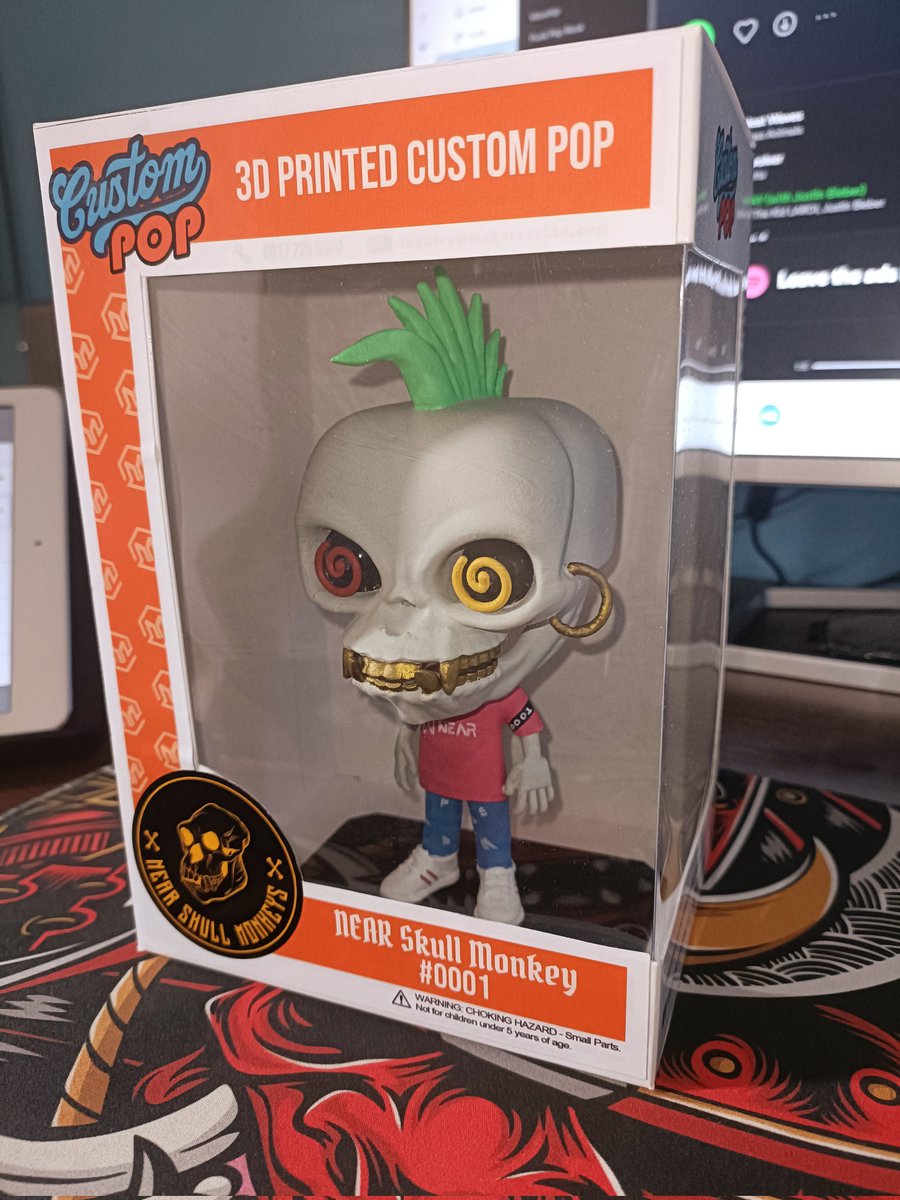 OG NEAR Skull Monkey #0001 Custom Funko Pop 💀🐵

paras.id/collection/nea…

@ParasHQ <a href="/NEARProtocol/">NEAR Protocol</a> 
<a href="/NearNft/">NEAR NFT News Club (20K)</a> <a href="/NEARPhilippines/">NEAR Philippines I Create Without Limits</a> @Near_Community
#HypeDAO #NFTs #NEARnft #NFTcollectibles